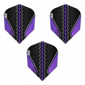 Pluma Dardos Viper Flights Black Flux Standard Purple - 3