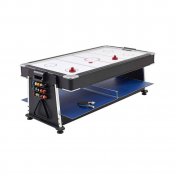 Multijuego giratorio 4 en 1 Azul - (Billar, Air Hockey - Ping-Pong, Mesa comedor) - 2