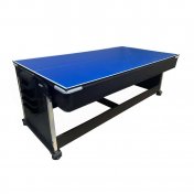 Multijuego giratorio 4 en 1 Azul - (Billar, Air Hockey - Ping-Pong, Mesa comedor) - 3