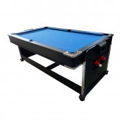 Multijuego giratorio 4 en 1 Azul - (Billar, Air Hockey - Ping-Pong, Mesa comedor) - 5