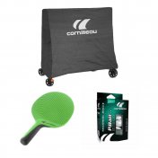 Pack Cornilleau Sport con 2 Palas + 6 Pelotas + 1 Funda para Mesa de Ping Pong Interior