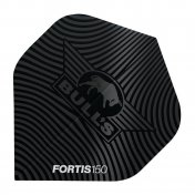  Plumas Bulls Darts Fortis Flights Standard Negro  - 1