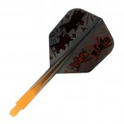 Plumas Condor Axe Shape Matt Campbell Ginja Ninja L 33.5mm 3 Uds. Naranja Neon 