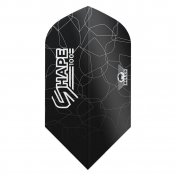  Plumas Bulls Darts Shape 100 Black Slim  - 1