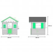 Casita infantil de madera Masgames Lollipop blanca - 6