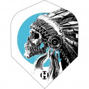 Plumas Harrows Darts Prime Indian Skull 7546 - 1