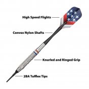 Dardos Fat Cat Darts Support Our Troops Nickel 20gr - 4
