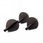 Plumas Flights Darts Cuesoul Tero AK4 Black Pear - 1