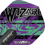 Plumas Winmau Darts Prism Delta Wizard Purple Green Flight - 2