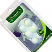 Pack 6 Bolas Futbolin Blanca Blister 20gr 35.5mm - 3