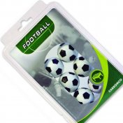 Pack 6 Bolas Futbolin Blanca Negra Blister 20gr 35.5mm - 3
