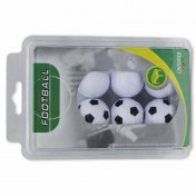 Pack 6 Bolas Futbolin 3 Blanca Negra + 3 Blancas - 2