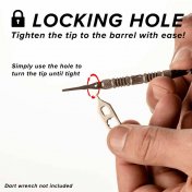 Puntas Viper Gld Tufflex III Tips 2ba 27mm 1000unid Negro - 4