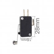 Micro interruptor 28mm x 16mm con varilla con rulina 27-29mm - 2