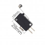 Micro interruptor 28mm x 16mm con varilla con rulina 27-29mm - 3