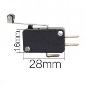 Micro interruptor 28mm x 16mm con varilla con rulina 27-29mm - 1