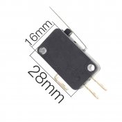 Micro interruptor 28mm x 16mm varilla recta 27mm - 3