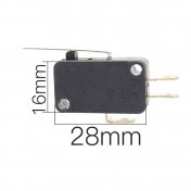 Micro interruptor 28mm x 16mm varilla recta 27mm - 1
