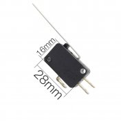 Micro interruptor 28mm x 16mm varilla recta 52mm - 2