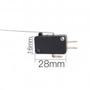Micro interruptor 28mm x 16mm varilla recta 52mm - 1