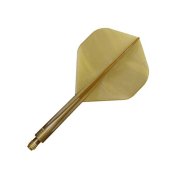 Plumas Condor Axe Standard Metallic Gold S 21.5mm 3 Uds. - 1