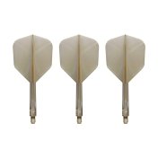 Plumas Condor Axe Shape Metallic Champagne Gold L 33.5mm 3 Uds. - 3