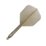 Plumas Condor Axe Shape Metallic Champagne Gold L 33.5mm 3 Uds. - 1