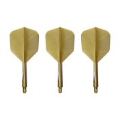 Plumas Condor Axe Shape Metallic Gold M 27.5mm 3 Uds. - 3