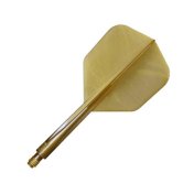 Plumas Condor Axe Shape Metallic Gold L 33.5mm 3 Uds. - 1