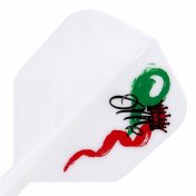 Plumas Condor Axe White Shape Red Crown Jose Marques L 33.5mm 3 Uds. - 3