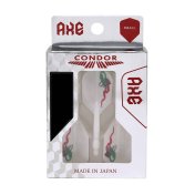 Plumas Condor Axe White Shape Red Crown Jose Marques L 33.5mm 3 Uds. - 4