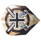 Plumas Harrows Darts Hologram Standard Cruz Espadas - 2