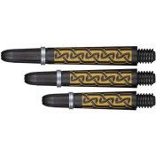 Cañas Shot Darts Koy Carbon Helioknot Dorada Larga 48mm - 2