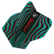 Plumas Winmau Darts Standard Prism Alpha Black Turquoise Red - 2