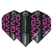 Plumas Winmau Darts Standard Prism Delta MVG Black Purple Logo - 3