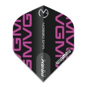 Plumas Winmau Darts Standard Prism Delta MVG Black Purple Logo - 1