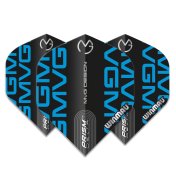 Plumas Winmau Darts Standard Prism Delta MVG Black Blue Logo - 3