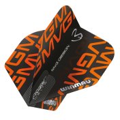 Plumas Winmau Darts Standard Prism Delta MVG Black Orange Logo - 2