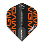 Plumas Winmau Darts Standard Prism Delta MVG Black Orange Logo - 1