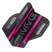 Plumas Winmau Darts Standard Prism Alpha MVG Black Purple Logo Stripe - 2