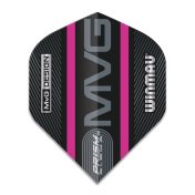 Plumas Winmau Darts Standard Prism Alpha MVG Black Purple Logo Stripe