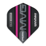 Plumas Winmau Darts Standard Prism Alpha MVG Black Purple Logo Stripe - 1