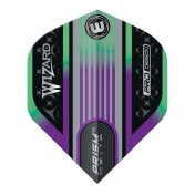 Plumas Winmau Darts Standard Prism Delta Wizard Rainbow Silver