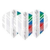 Plumas Winmau Darts Standard Prism Delta White Blue Red Green - 3