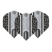 Plumas Winmau Darts Standard Prism Alpha Black White - 3