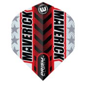 Plumas Winmau Darts Standard Prism Alpha Maverick Grey Red - 1