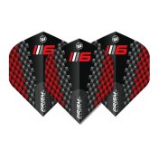 Plumas Winmau Darts Standard Prism Alpha Blade 6 Black Red - 3