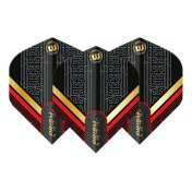 Plumas Winmau Darts Standard Prism Zeta Black Red Gold - 3