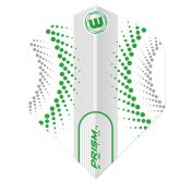 Plumas Winmau Darts Standard Prism Zeta White Green