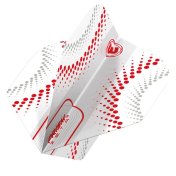 Plumas Winmau Darts Standard Prism Zeta White Red - 2